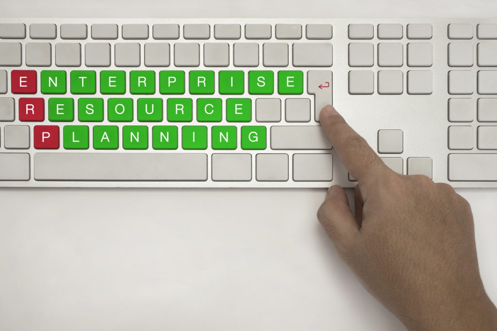 ERP Enterprice Resource Planning on Keyboard Multiable ERP system