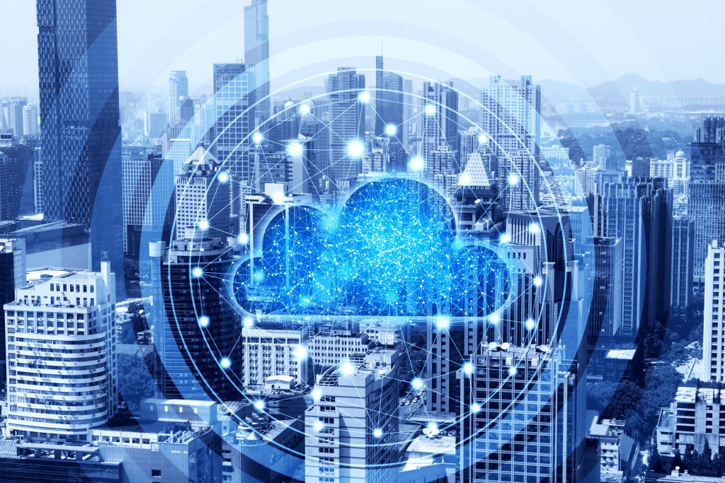 Cloud computing concept and big data Cloud ERP, ERP system in Singapore